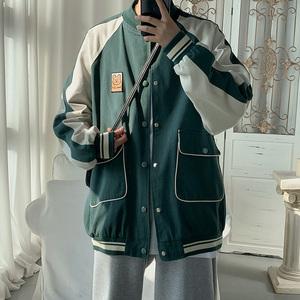 男外套棒球服韩版春季衣服2025新款春秋百搭夹克 J216 P90 控118图片