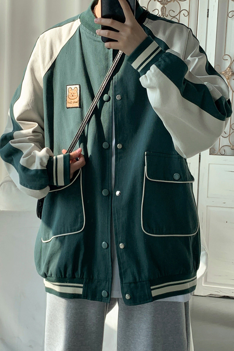 男外套棒球服韩版春季衣服2025新款春秋百搭夹克J216P90控118,男装夹克,电商A157