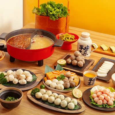 【任选10件包邮】三全火锅丸子牛肉墨鱼丸香菜猪肉丸鱼豆腐脆骨丸