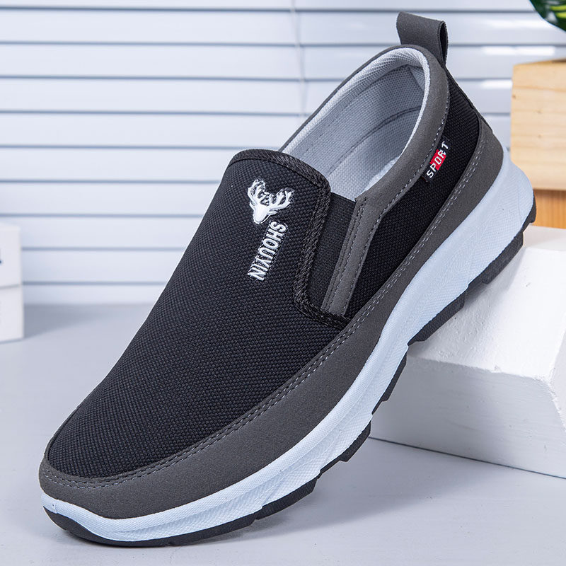 布鞋男老人老北京男鞋春秋款工地专用建筑休闲工装工装鞋男装中年