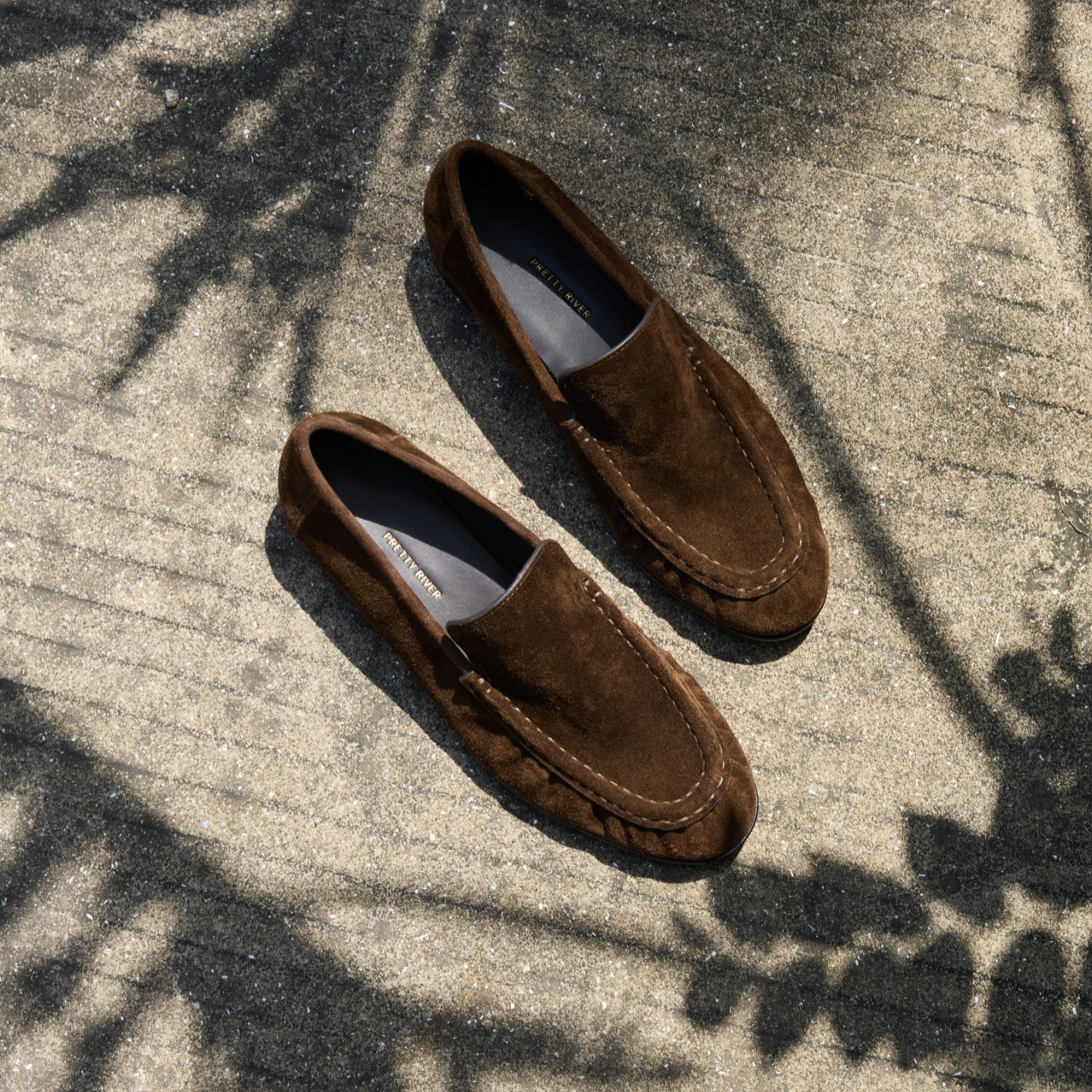 PrettyRiver牛反绒面复古麂皮鞋老钱乐福鞋女一脚蹬通勤休闲单鞋,女鞋,乐福鞋（豆豆鞋）,淘宝优惠券,粉丝福利购,淘宝优惠卷