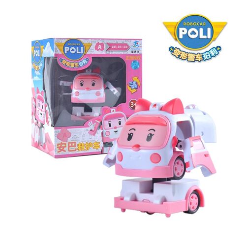 正版变形珀利警长玩具poli警车安
