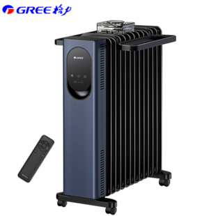 格力取暖器石墨烯13片电油汀速热家用恒温遥控烤火炉NY23 X6022B