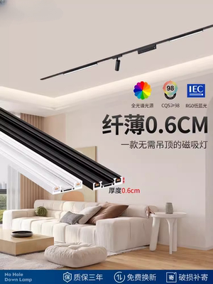 全光谱超薄LED磁吸线条灯泛光灯