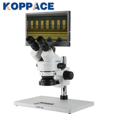 KOPPACE3.5X-90X三目立体电子显微镜11.6寸屏200万像素手机维修显