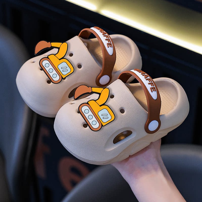 儿童洞洞鞋男童拖鞋夏季女童防滑沙滩凉拖鞋1-3岁婴幼儿宝宝拖鞋2