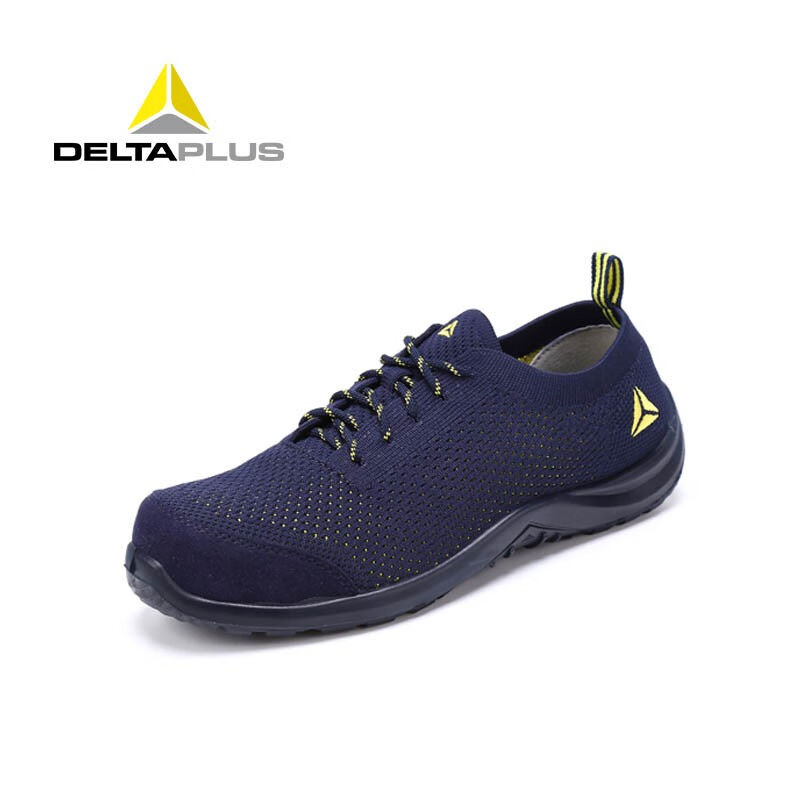 代尔塔(Deltaplus)双层网面飞织透气劳保鞋防砸防穿刺防静电耐磨