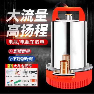 诺予安直流潜水泵12V24V48V60V伏家用小型电瓶车水泵农用电动抽水