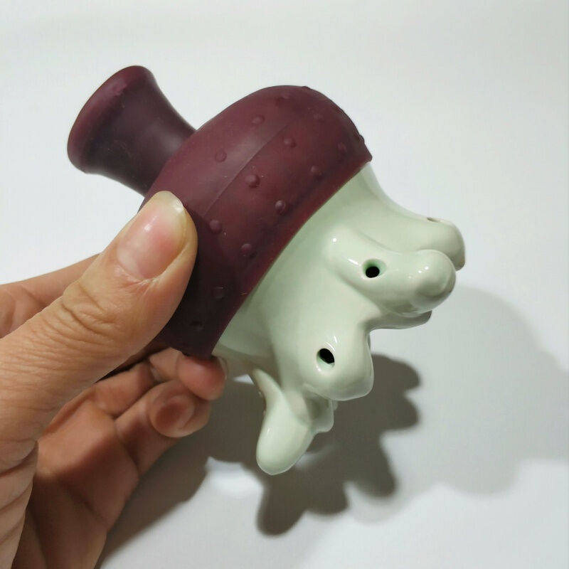 头疗仪头部艾灸陶瓷艾灸罐家用温灸炉眼部面部按摩器具灸盒陶瓷头