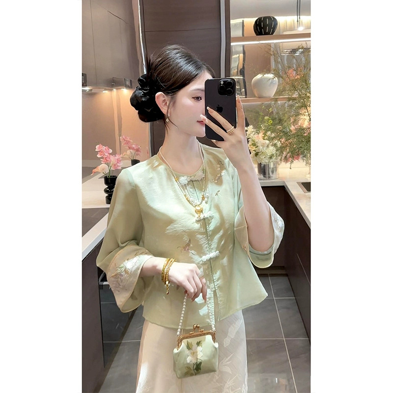 新中式国风套装女夏高级感两件套