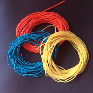 乳胶皮筋圆皮绑筋实心彩色海派无架2mm2.5mm皮兜捆扎筋钓鱼失手绳