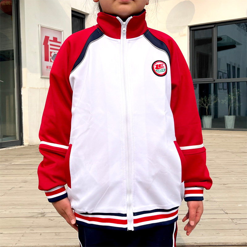 保定市乐凯小学生校服装套装春秋季上衣上装学校男女孩运动服