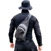 德毅营 新款 胸包登山包单肩斜挎包户外多功能男女腰包路亚背包