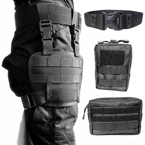 德毅营 molle战术模块组合腿挂板腿挂套绑腿挂包 工具腿包EDC副包