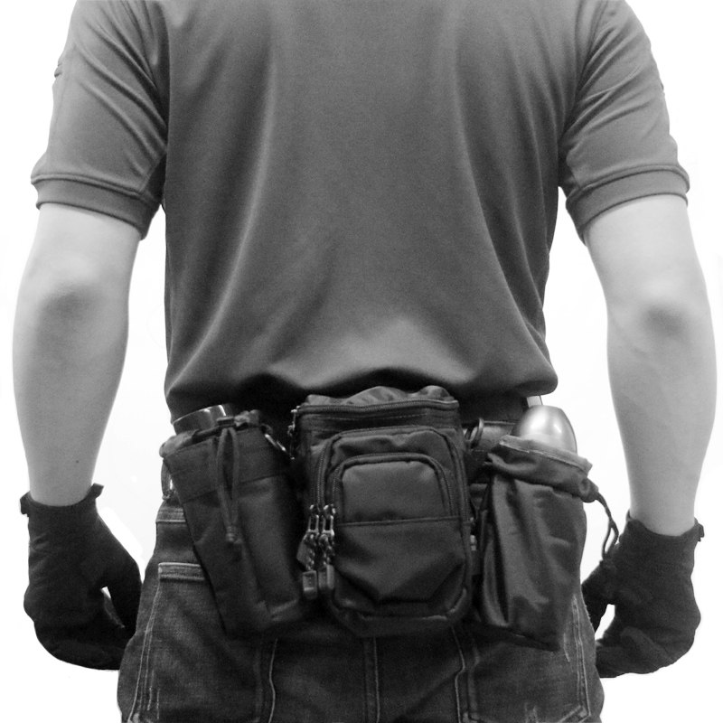 DEYIYING 야외 스포츠 허리 가방 다기능 주전자 허리 가방 남성과 여성 러닝 허리 가방 사이클링 교수형 가방 크로스 바디 백