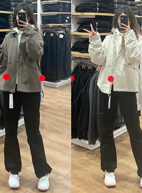 L&CP男女款防风立领茄克2025防水休闲夹克连帽外套E473907/475038