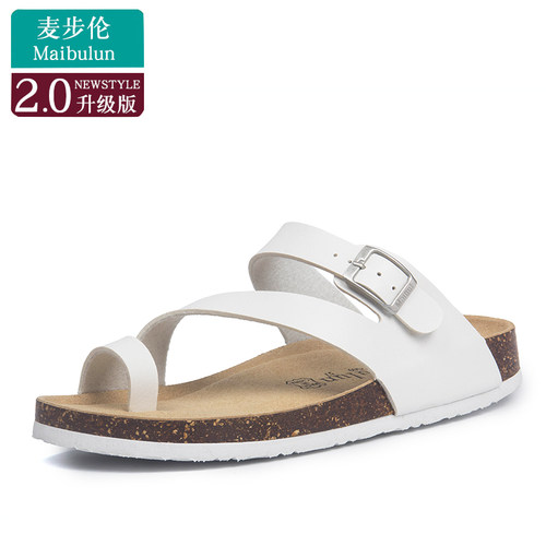 夏季软木拖鞋勃肯套脚趾麦步伦