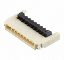 XF2U-0615-3A 后翻盖0.5mm间距06P上下接触0.9mm高 欧姆龙连接器