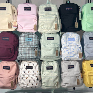 JanSport杰斯伯双肩书包新款女包男背包初中学生书包通勤双肩背包