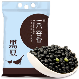 一禾谷香黑豆5斤内蒙赤峰生黑豆农家乌皮青仁绿心打豆浆可醋泡