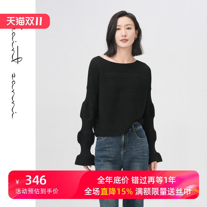新品首发圣轩尼秋冬含棉羊毛舒适毛针织衫