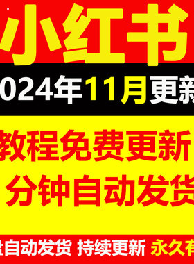 2024小红xhs书运营教程店铺电商开店起号带货达人笔记小红薯课程