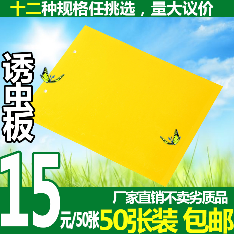 佳明粘虫板双面强力诱虫粘纸粘蝇