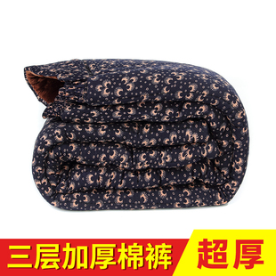 女婆婆保暖居家裤 东北外穿妈妈驼绒睡裤 子 中老年加绒加厚棉裤 冬季