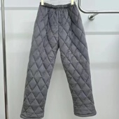 200斤老人奶奶加厚保暖珊瑚绒棉裤 老太太三层夹棉睡裤 女冬特大码