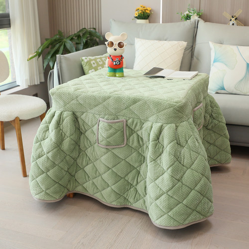 正方形烤火套电炉罩被子加绒加厚茶几罩电暖炉取暖炉冬天保暖家用