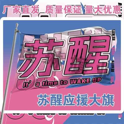 苏醒应援大旗明星演唱会手持大旗户外歌手音乐节应援旗定制队旗