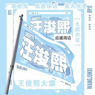 汪浚熙大旗明星TF家族汪浚熙应援旗户外打卡音乐节应援旗定制