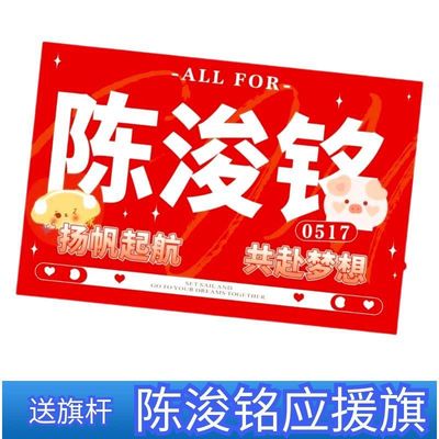 新款陈浚铭应援大旗TF家族四代练习生陈浚铭应援旗户外应援旗