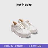 断码 不规则波浪流线边厚底休闲鞋 lost echo新品 饼干鞋 女