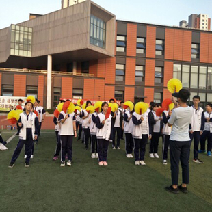 儿童幼儿园演出方阵道具手翻花变色扇子运动会入场开幕式手拿道具
