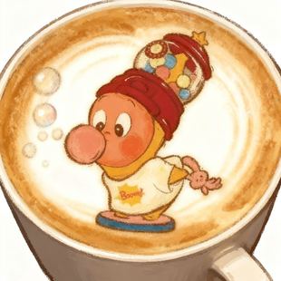 星星人咖啡奶茶饮品食用糯米纸圣诞节装饰糯米纸打印可食用免手绘