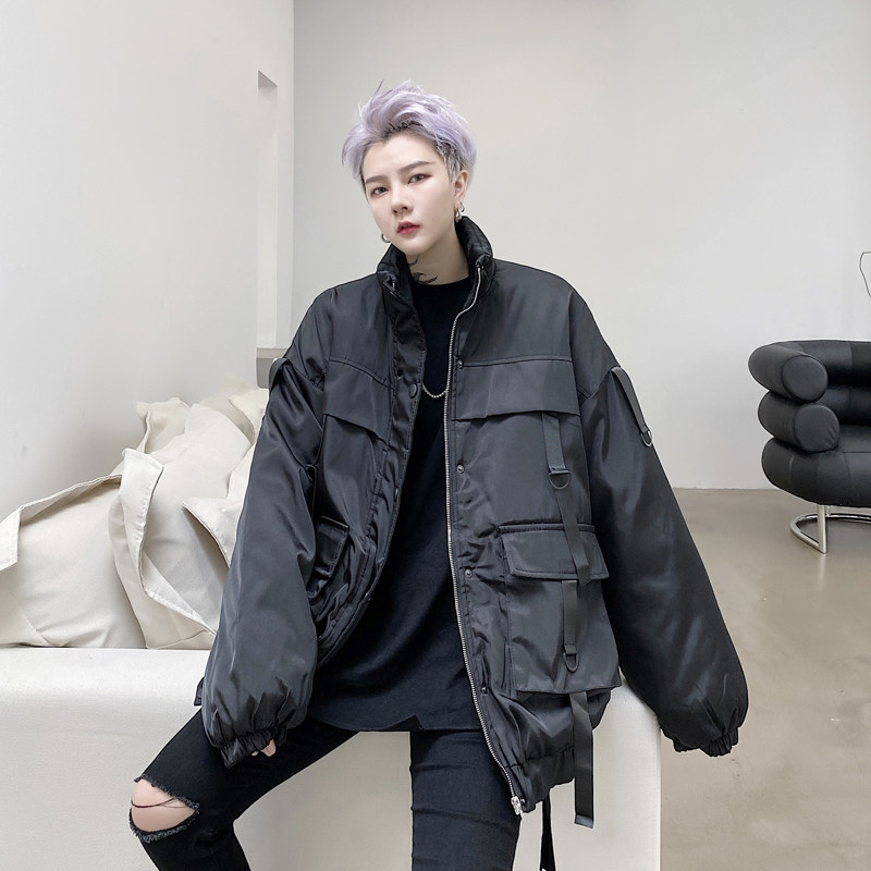 织带装饰短款休闲衣服M501-特P80,男装棉衣,天晨