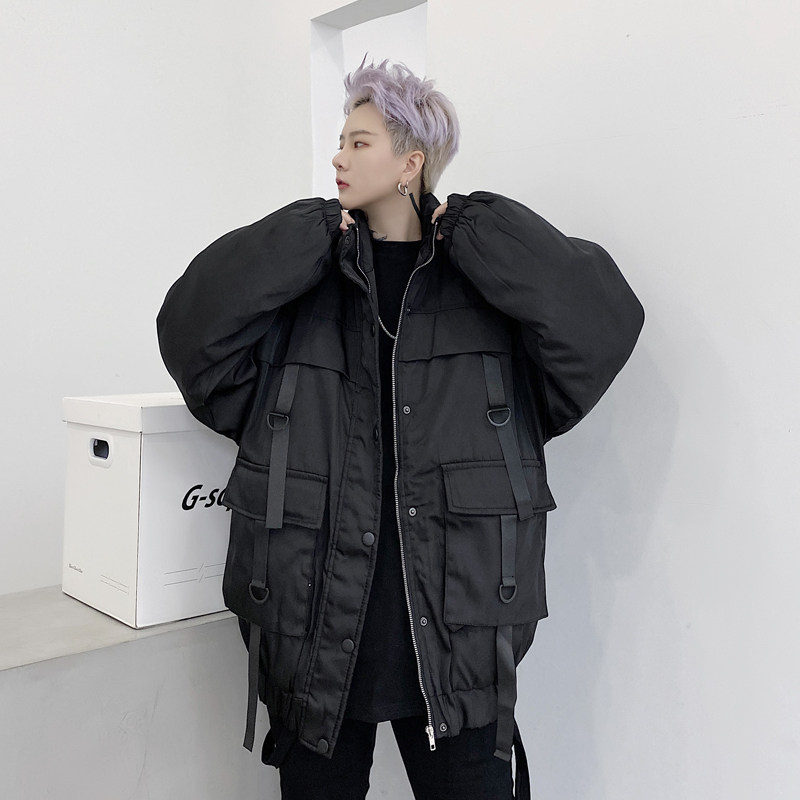 织带装饰短款休闲衣服M501-特P80,男装棉衣,天晨