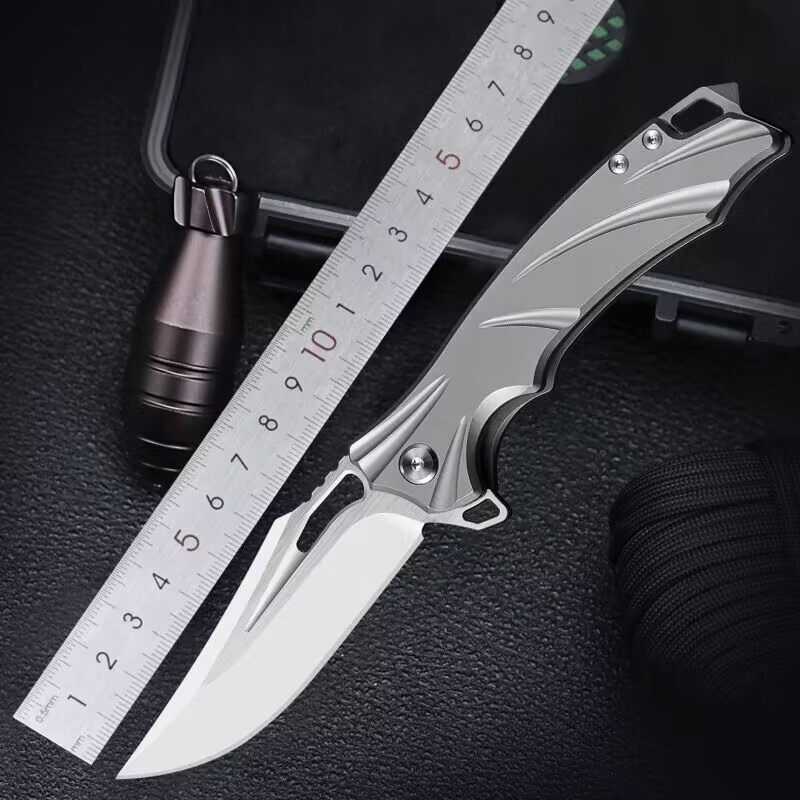 m390钢材多功能刀具小巧便携小刀高硬度户外折叠刀露营钓鱼水果刀