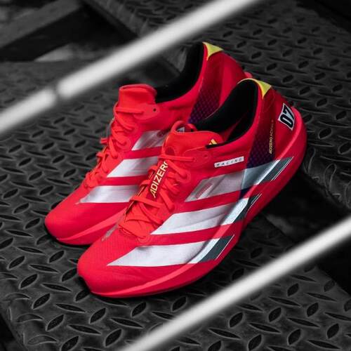 Adidas阿迪达斯跑步鞋竞赛男红色