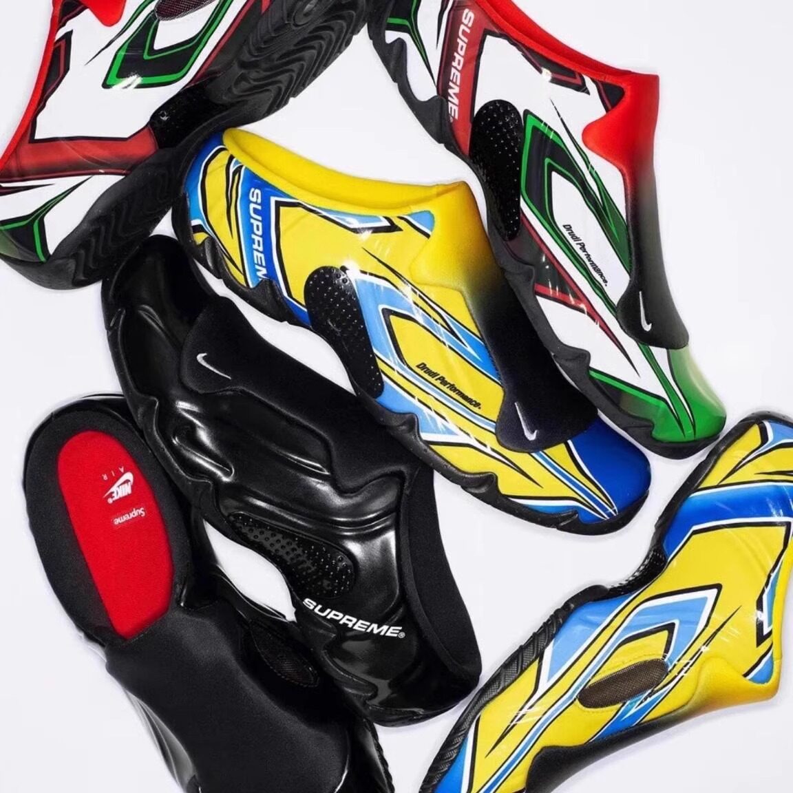 新款联名Supreme × Nike Clogposite 休闲舒适包头拖鞋 男女同款