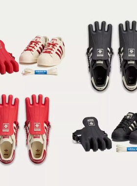 AVAVAV x adidas Superstar 三叶草四趾贝壳鞋 新款时尚休闲板鞋