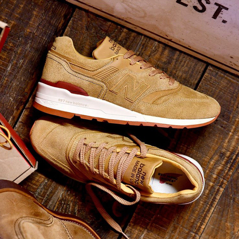 Red Wing x New Balance M997RW 红翼联名小麦色男款跑鞋美产正品