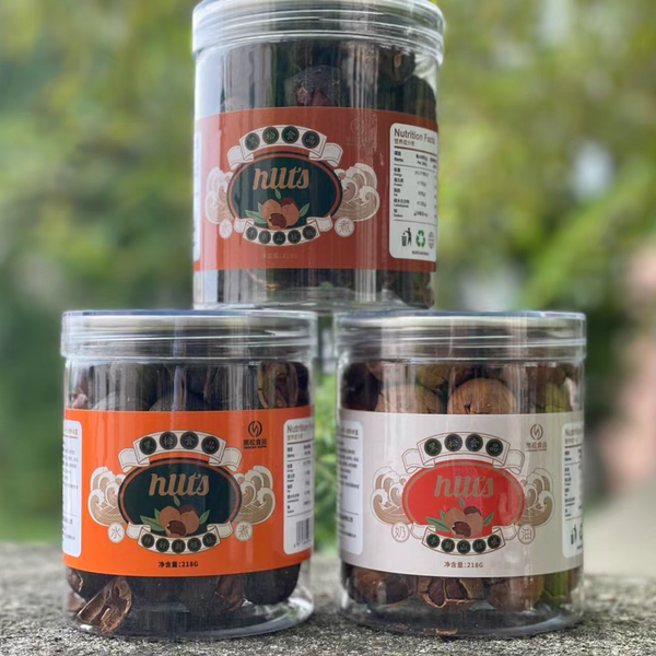 黑松食品2025新货特好剥临安山核桃罐装218g