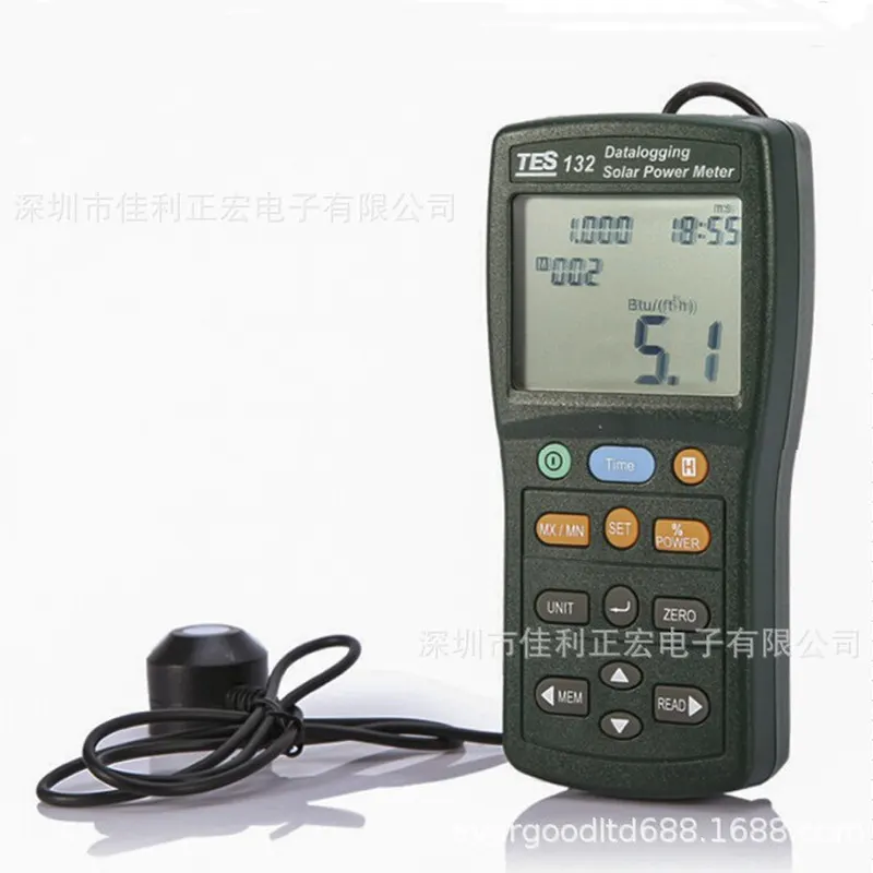 TES-132太阳能功率表TES132记录型太阳能能量测量数据记录仪器