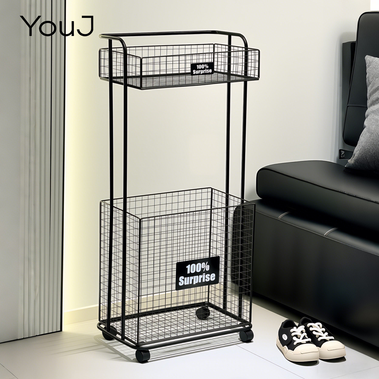 瑜伽垫收纳筐运动健身器材置物架家用羽毛球带轮可移动落地收纳架,收纳整理,运动器材收纳用具,淘宝优惠券,粉丝福利购,淘宝优惠卷