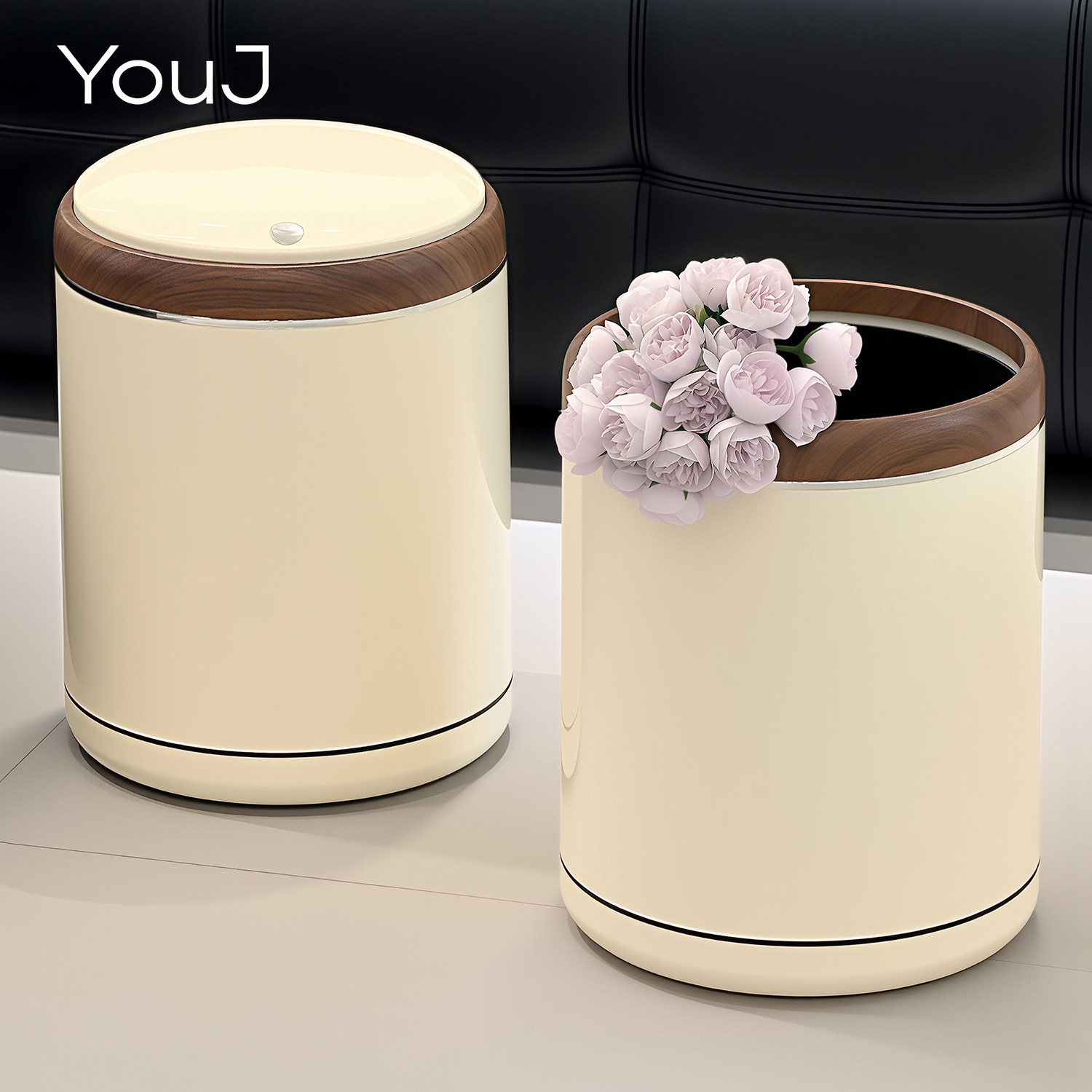 高颜值垃圾桶带盖轻奢家用客厅厨房卧室卫生间可移动大容量卫生桶,家庭/个人清洁工具,垃圾桶,淘宝优惠券,粉丝福利购,淘宝优惠卷