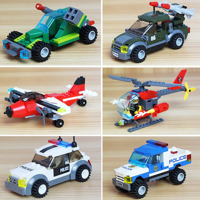 儿童积木拼装玩具汽车初学简单入门级飞机系列小盒男孩子5岁6礼品