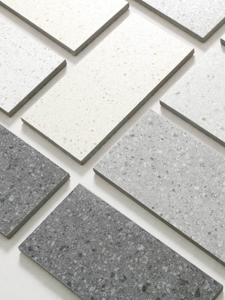 半抛面糖果釉米白色水磨石瓷砖 客厅餐厅卫生间连锁店铺地砖墙砖