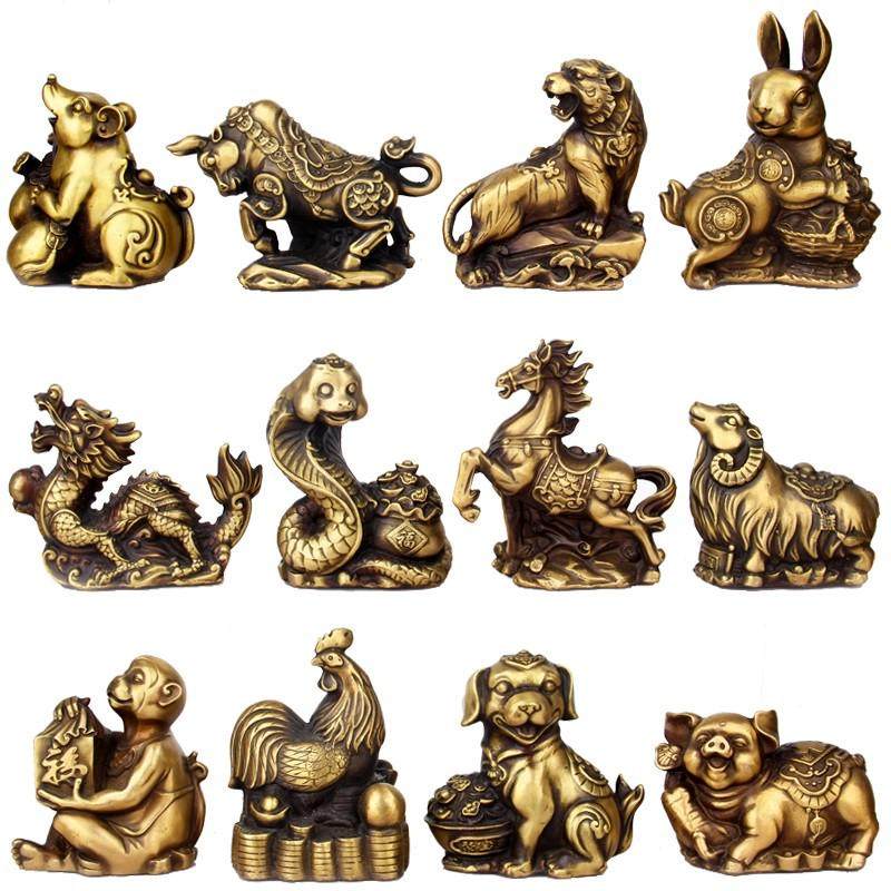 擦黑色铜十二生肖铜鼠牛虎兔龙蛇马羊猴鸡狗猪工艺礼品摆件,家居饰品,装饰摆件,淘宝优惠券,粉丝福利购,淘宝优惠卷